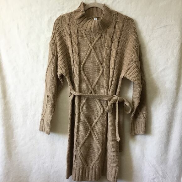 Anthropologie Amadi Cedar Cable-Knit Sweater Dress - Picture 7 of 14